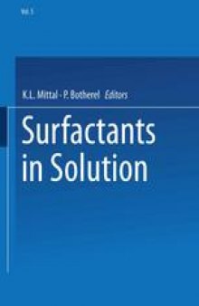 Surfactants in Solution: Volume 5