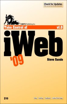 Take Control of iWeb '09