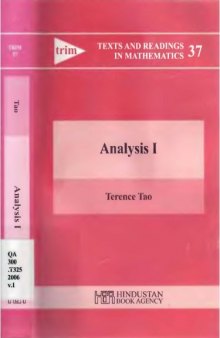 Analysis (2 volume set) (Texts and Readings in Mathematics)  