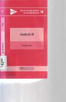 Analysis II (Texts and Readings in Mathematics)