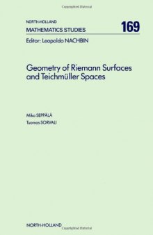 Geometry of Riemann Surfaces and Teichmüller Spaces