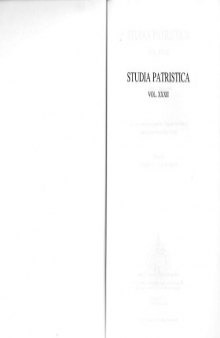 Studia Patristica volume 32 (Athanasius and his opponents, Cappadocian Fathers and other greek writers after Nicaea)