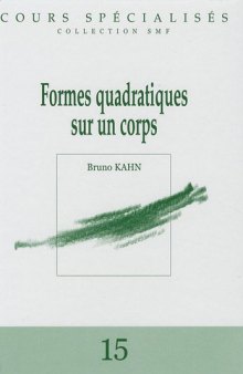 Formes quadratiques sur un corps