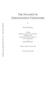 The dynamics of inhomogeneous cosmologies