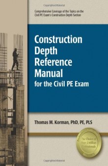 Construction Depth Reference Manual for the Civil PE Exam [Chapter 1 ONLY]