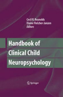 Handbook of Clinical Child Neuropsychology