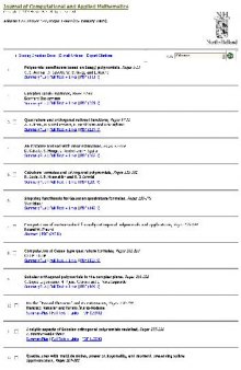 Numerical analysis 2000. Orthogonal polynomials