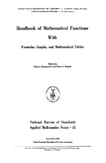 Handbook of mathematical functions