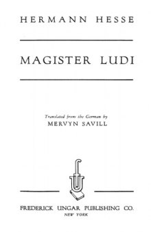 Magister Ludi 