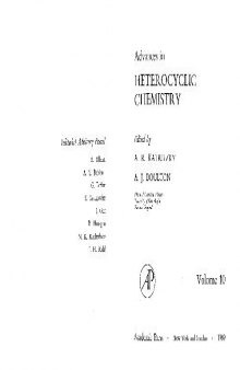 Advances in Heterocyclic Chemistry