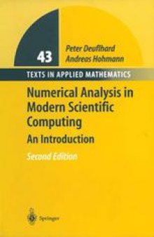 Numerical Analysis in Modern Scientific Computing: An Introduction
