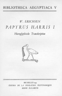 Papyrus Harris I: Hieroglyphische Transkription