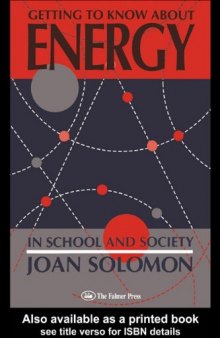 Getting to know about energy : in school and society