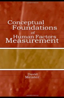 Conceptual foundations of human factors measurement