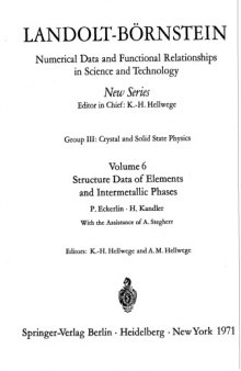 Structure Data of Elements and Interm Volume 6