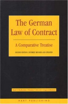 The German Law of Contract: A Comparative Treatise
