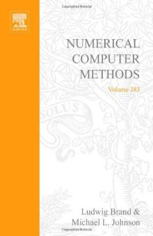 Numerical Computer Methods Part D
