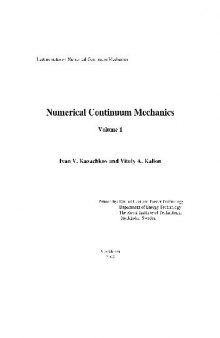 Numerical continuum mechanics
