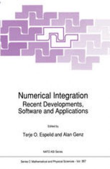 Numerical Integration: Recent Developments, Software and Applications