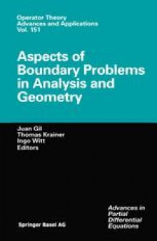 Aspects of Boundary Problems in Analysis and Geometry