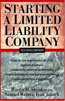 Starting a Limited Liability Company, 2nd Edition