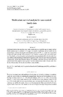 Multivariate survival analysis for casecontrol family data