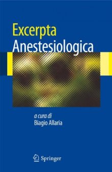 Excerpta Anestesiologica: Volume 1