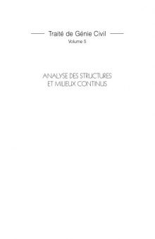 Traité de Génie Civil, volume 5 : Analyse des structures et milieux continus : Coques