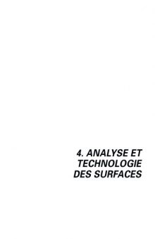Traité des matériaux, tome 4 : Analyse et technologie des surfaces : Couches minces et tribologie