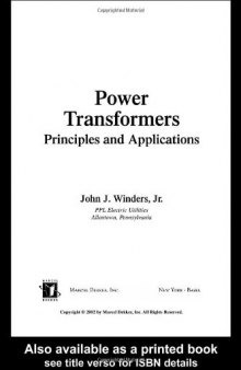 Power Transformers. Principles and Applications