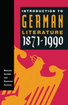 Introduction to German Literature, 1871–1990