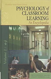 Psychology of classroom learning : an encyclopedia