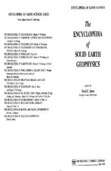 Solid Earth Geophysics Encyclopedia