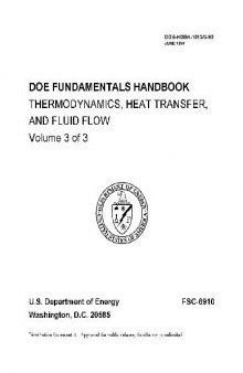 U.S. Department of Energy. Fundamentals Handbook. Fluid flow