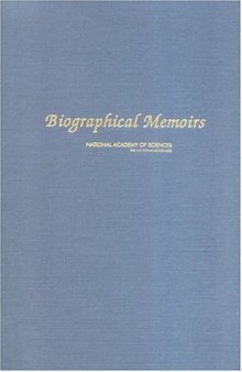 Biographical Memoirs: V.83 (Biographical Memoirs: A Series)