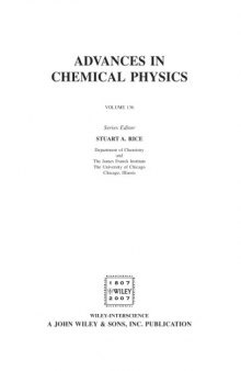 Advances in Chemical Physics (Volume 136)