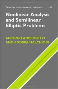 Nonlinear analysis and semilinear elliptic problems