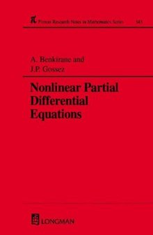 Nonlinear partial differential equations : (from a conference in Fés)