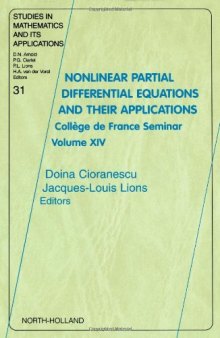 Nonlinear Partial Differential Equations and their Applications: Collège de France Seminar Volume XIV