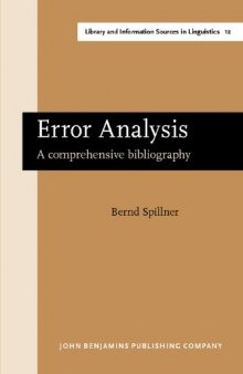 Error analysis: a comprehensive bibliography  