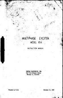 Central Electronics Multiphase Exciter 10V