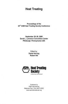 Heat treating : proceedings of the 23rd Heat Treating Society Conference, September 25-28, 2005, David L. Lawrence Convention Center, Pittsburgh, Pennsylvania, USA