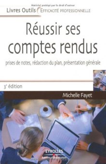 Réussir ses comptes rendus