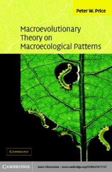 Macroevolutionary theory on macroecological patterns