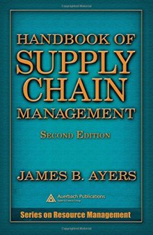 Handbook of Supply Chain Management, Second Edition