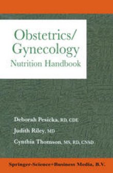 Obstetrics/Gynecology: Nutrition Handbook