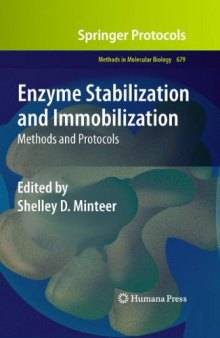 Enzyme Stabilization and Immobilization: Methods and Protocols