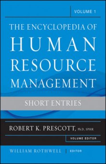 The Encyclopedia of Human Resource Management: Short Entries