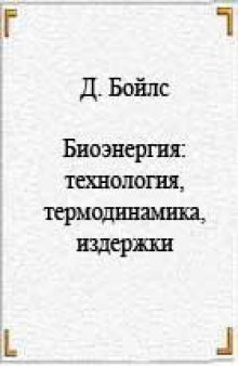 Биоэнергия: технология, термодинамика, издержки