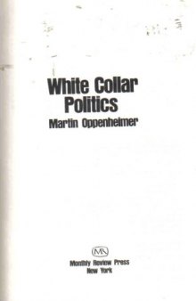 White Collar Politics
